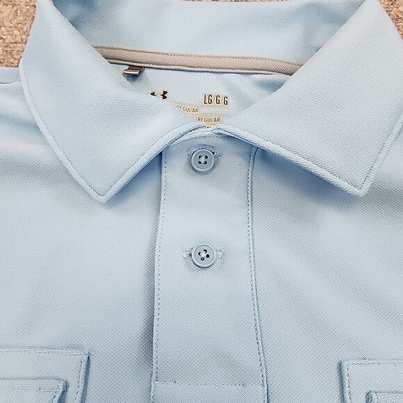 Under Armour Light Blue Polo Shirt - Picture 12 of 16